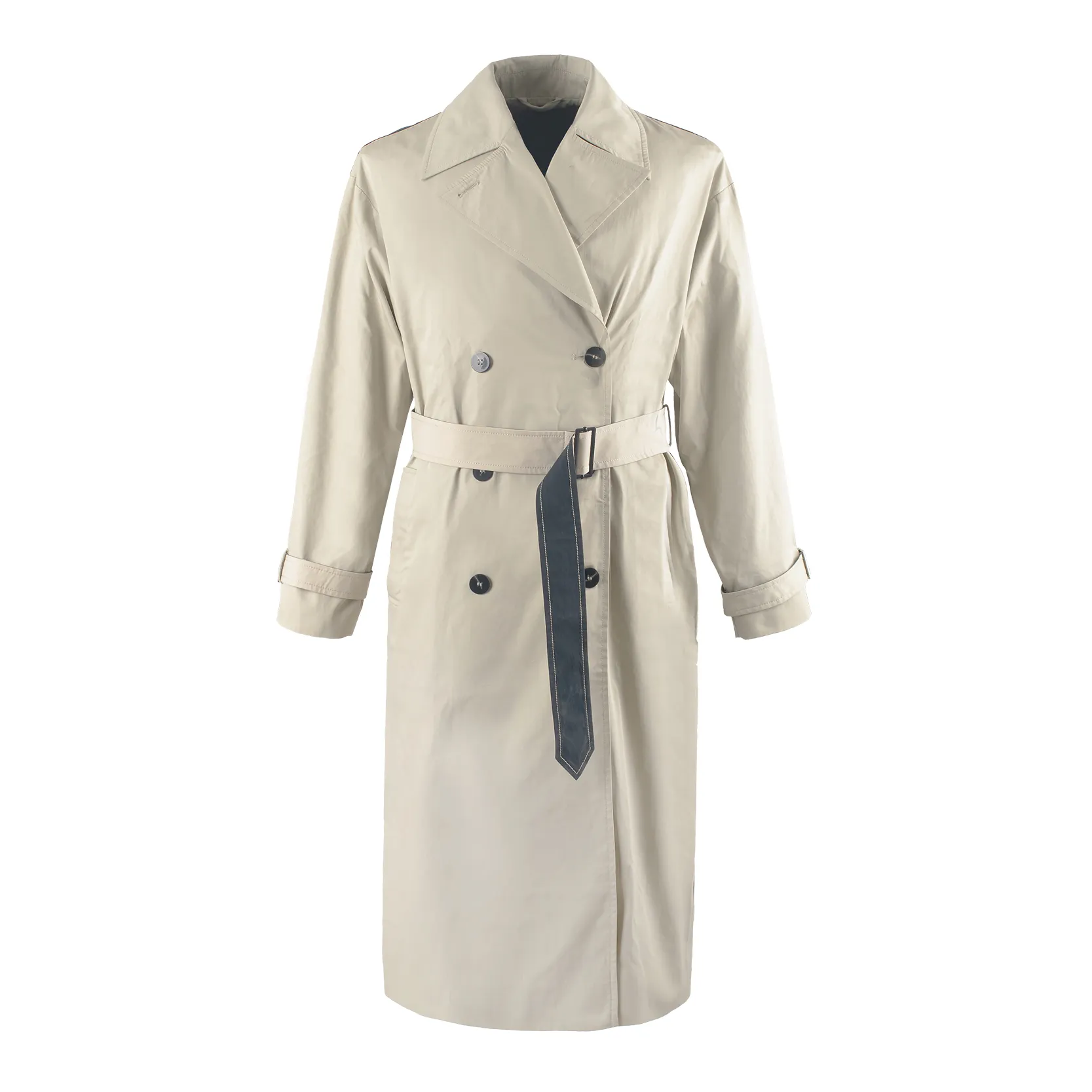 Women's Double Breasted Long Trench Coat | Classic Style & Elegance