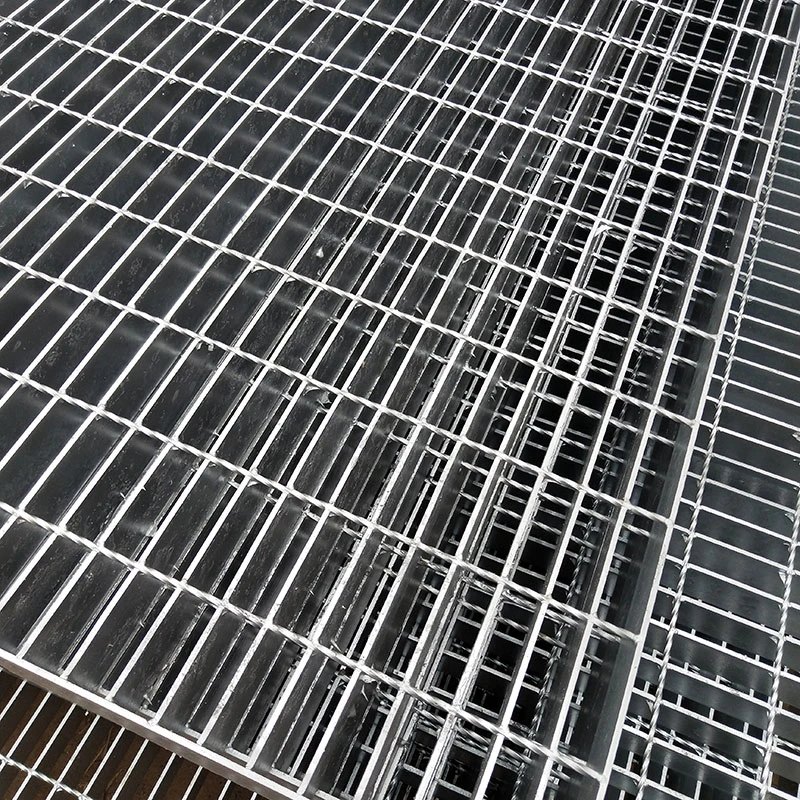 Non-Slip Walkway Drain Galvanized Serrated Steel Grating