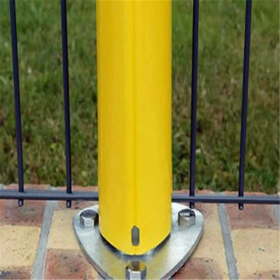 Peach Type Fence Post for V Fold Curved Wire Fence Panel