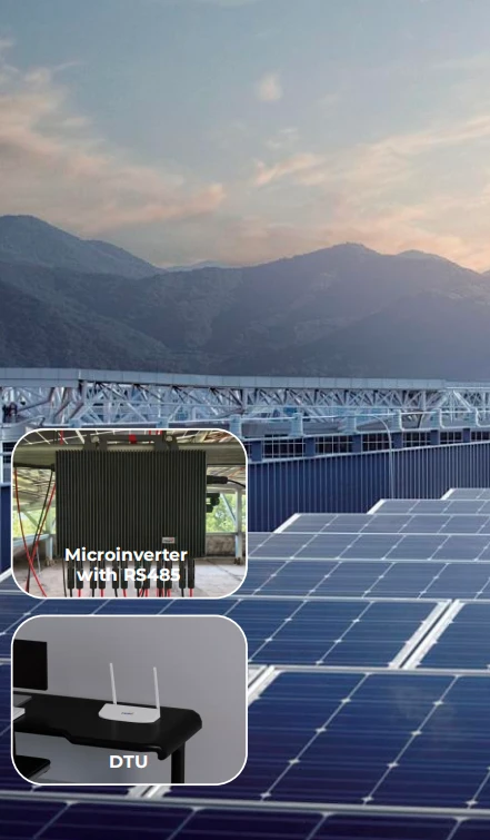 On Grid System — Microinverter built-in RS485 & DTU