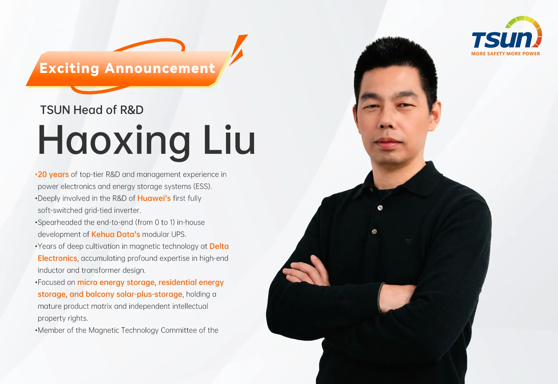 TSUN Welcomes Elite R&D Team to Lead Balcony Energy Storage