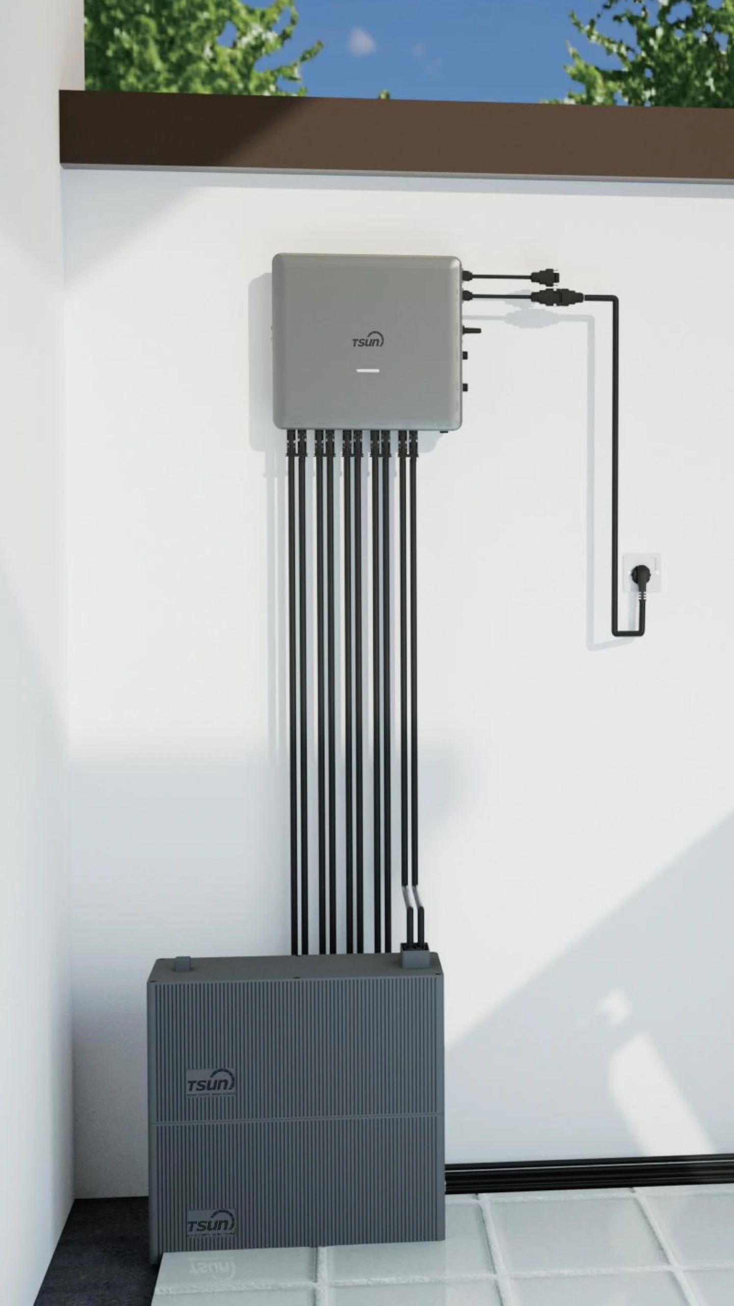 Storage System — Hybrid Microinverter & 
Stackable Battery Pack & Easy Solar Kit