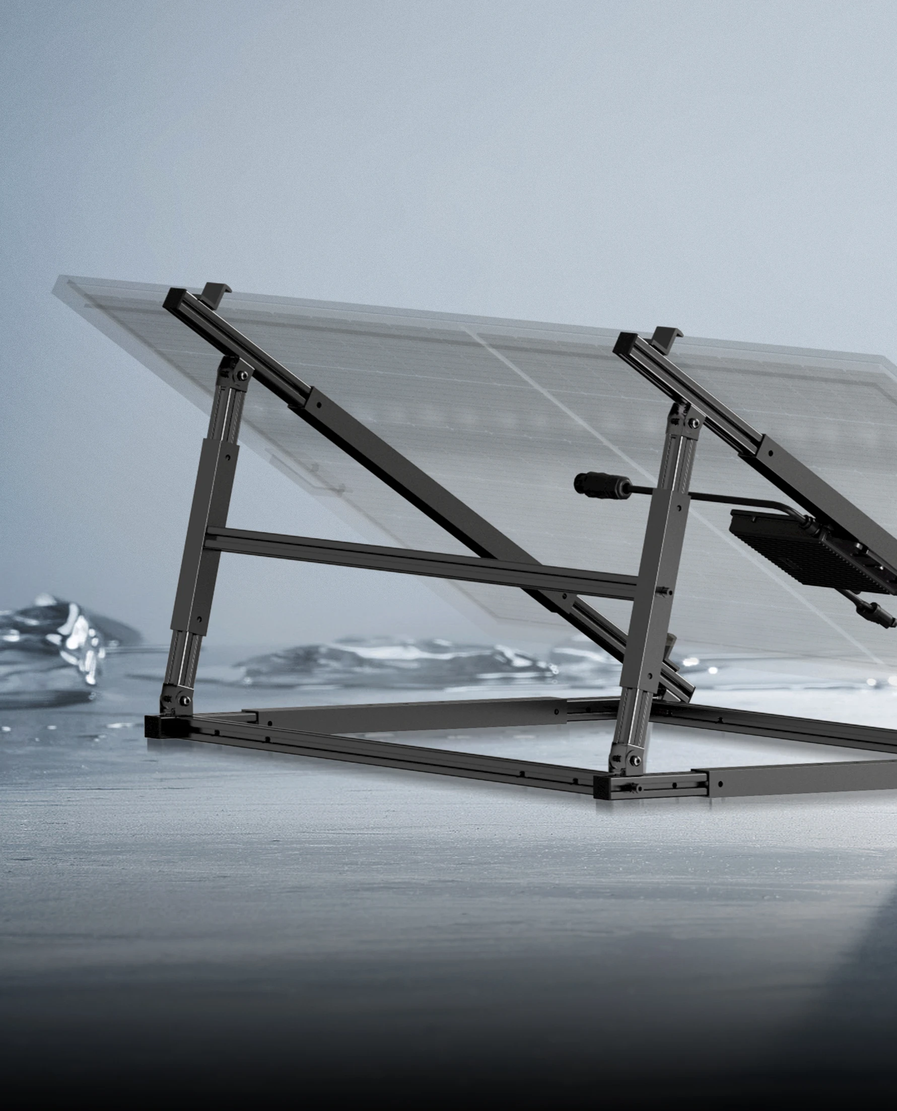 Aluminum alloy bracket, stainless steel accessories