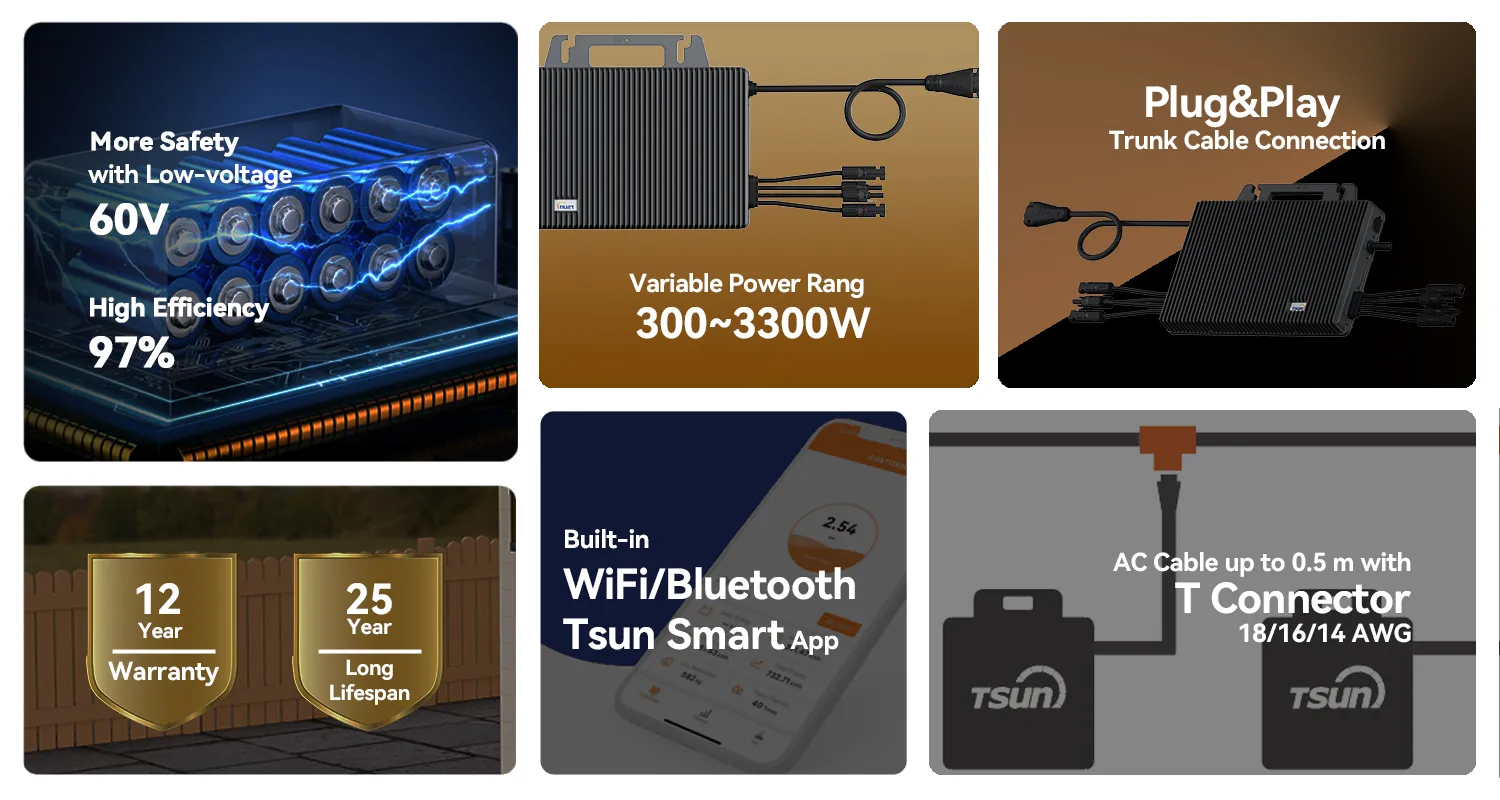 buy tsun gen3 plus microinverter ms1600 ms1800 ms2000