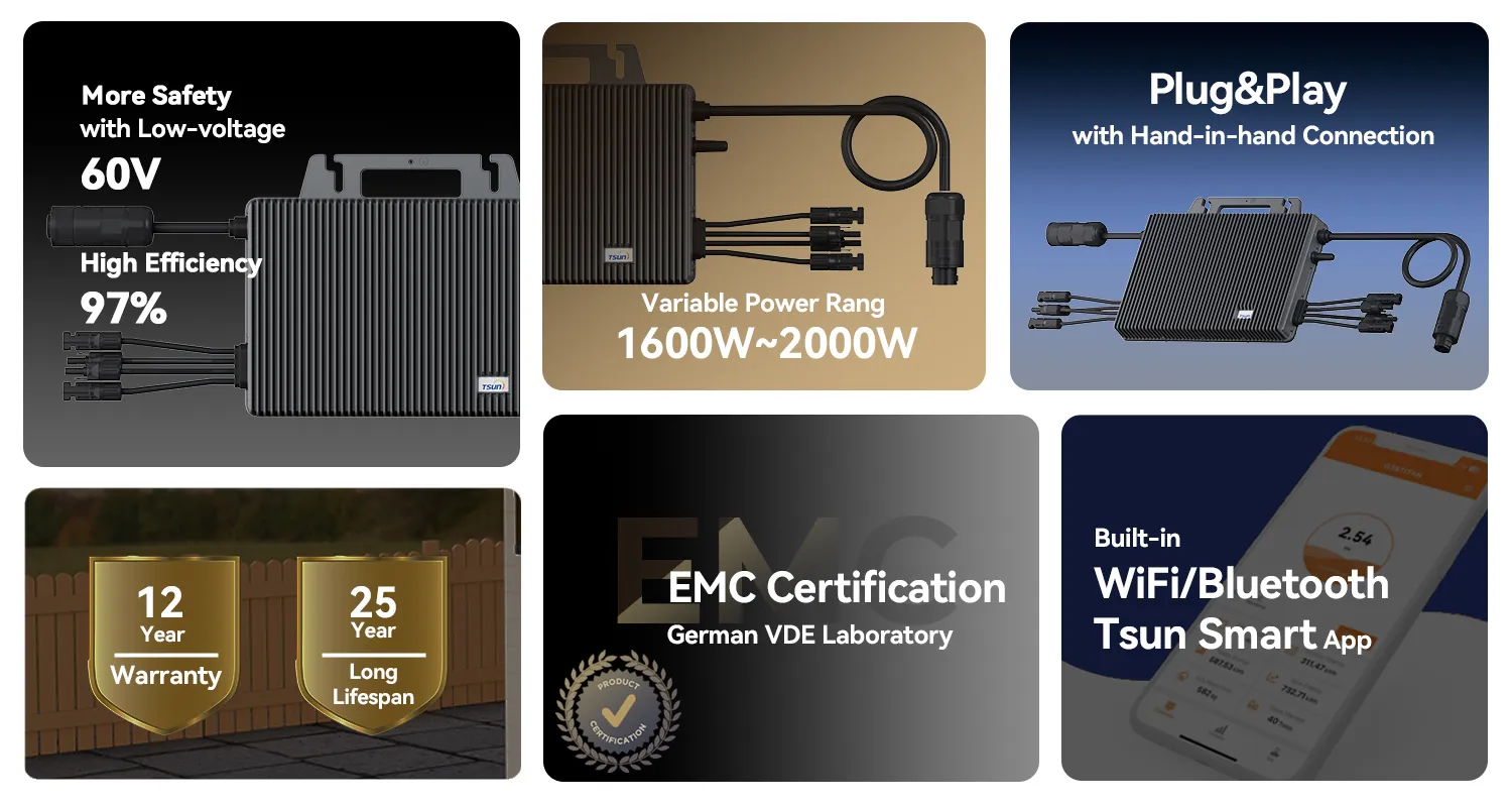 wholesale tsun gen3 microinverter ms600ms700ms800