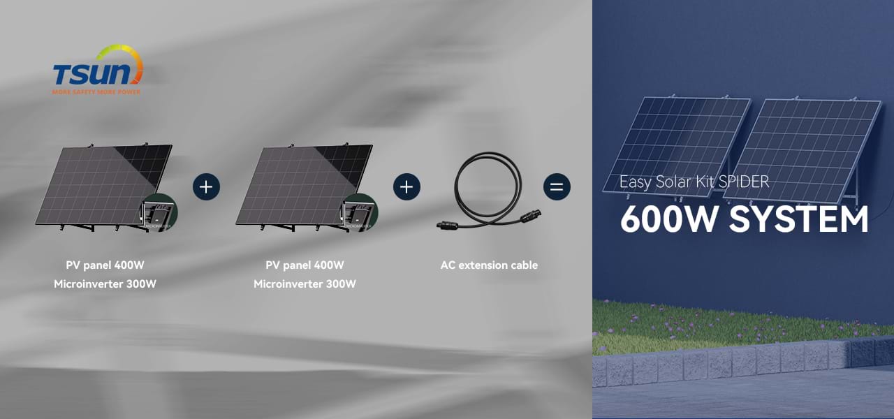 Easy Solar Kit Spider from TSUNESS, a new consumer-ready solar product can be installed anywhere