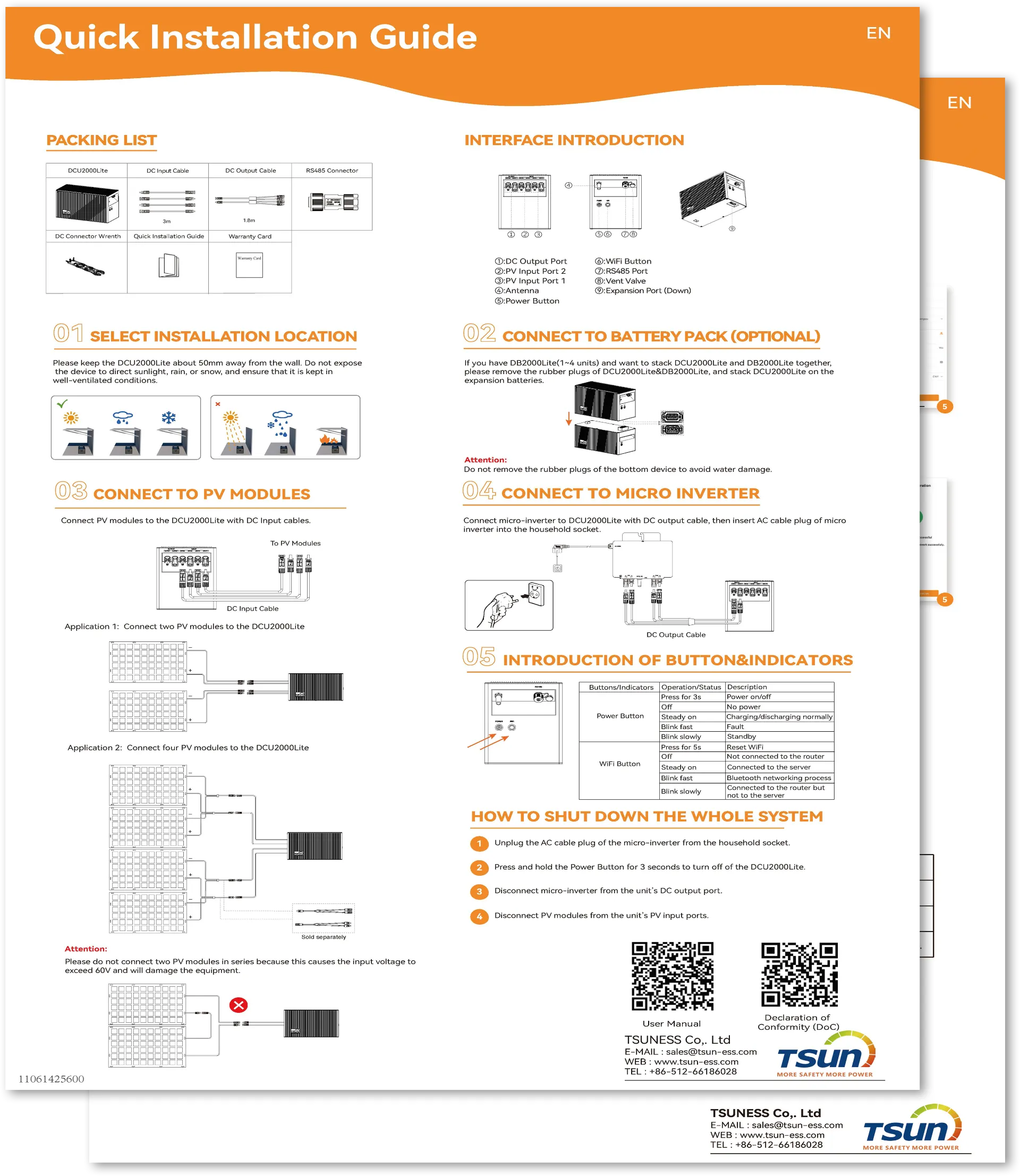 Quick Install & APP Guidence