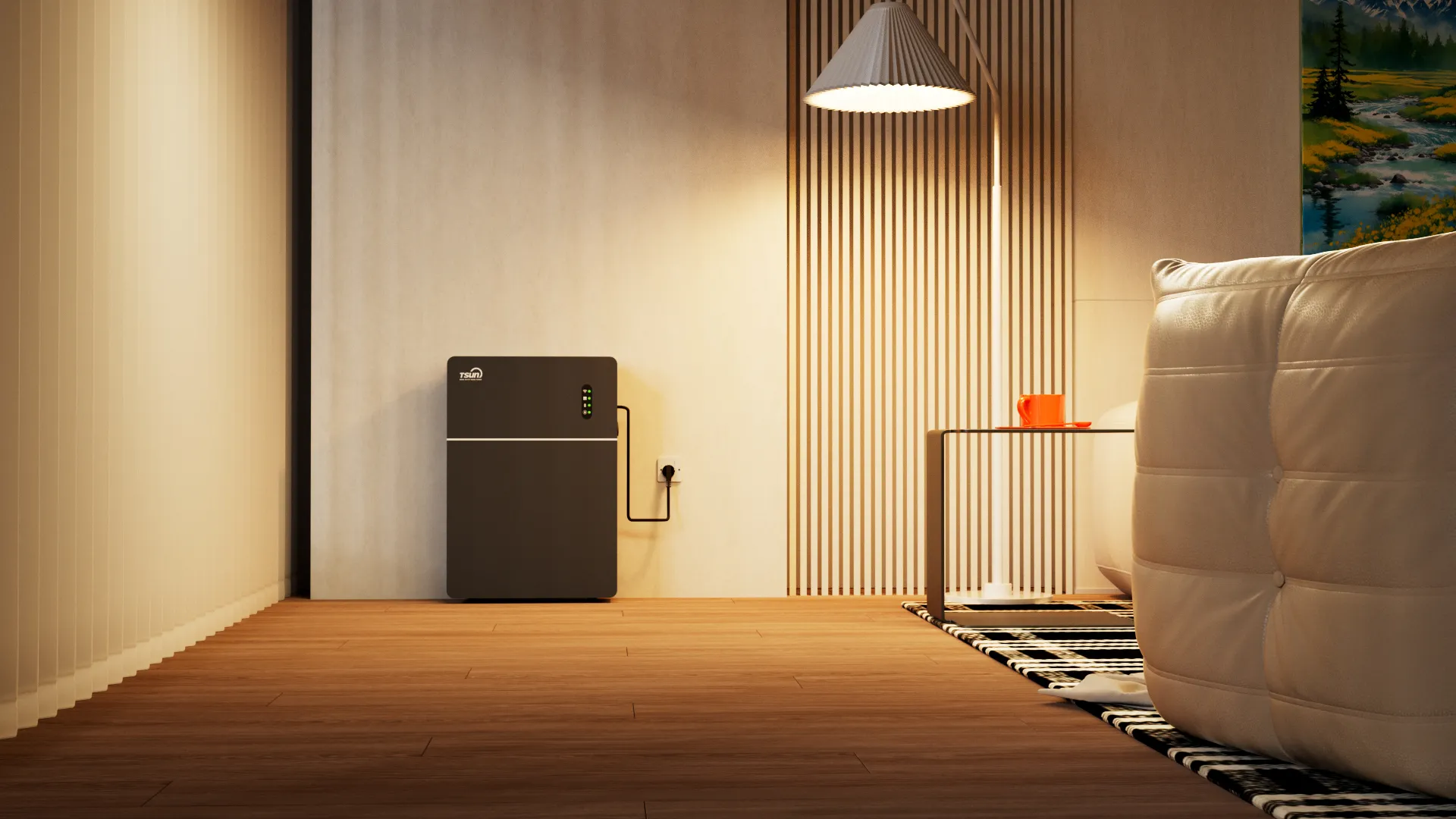 Unidade Micro Acoplada em CA TSUN Power Trunk para Baterias Residenciais