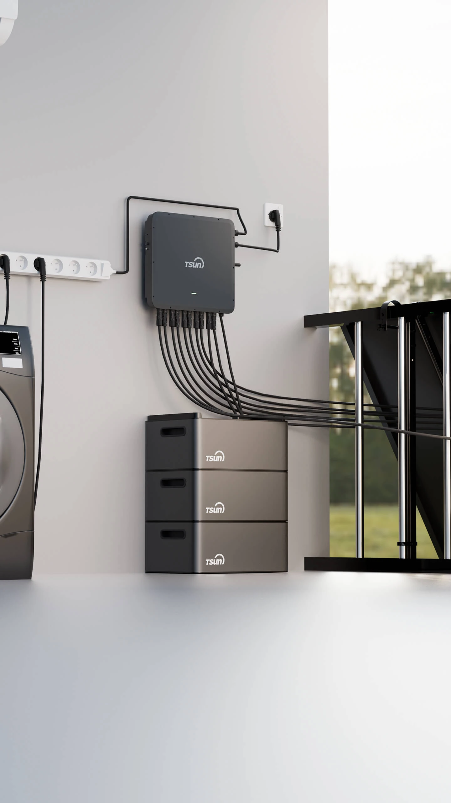 Storage System — Hybrid Microinverter & 
Stackable Battery Pack & Easy Solar Kit