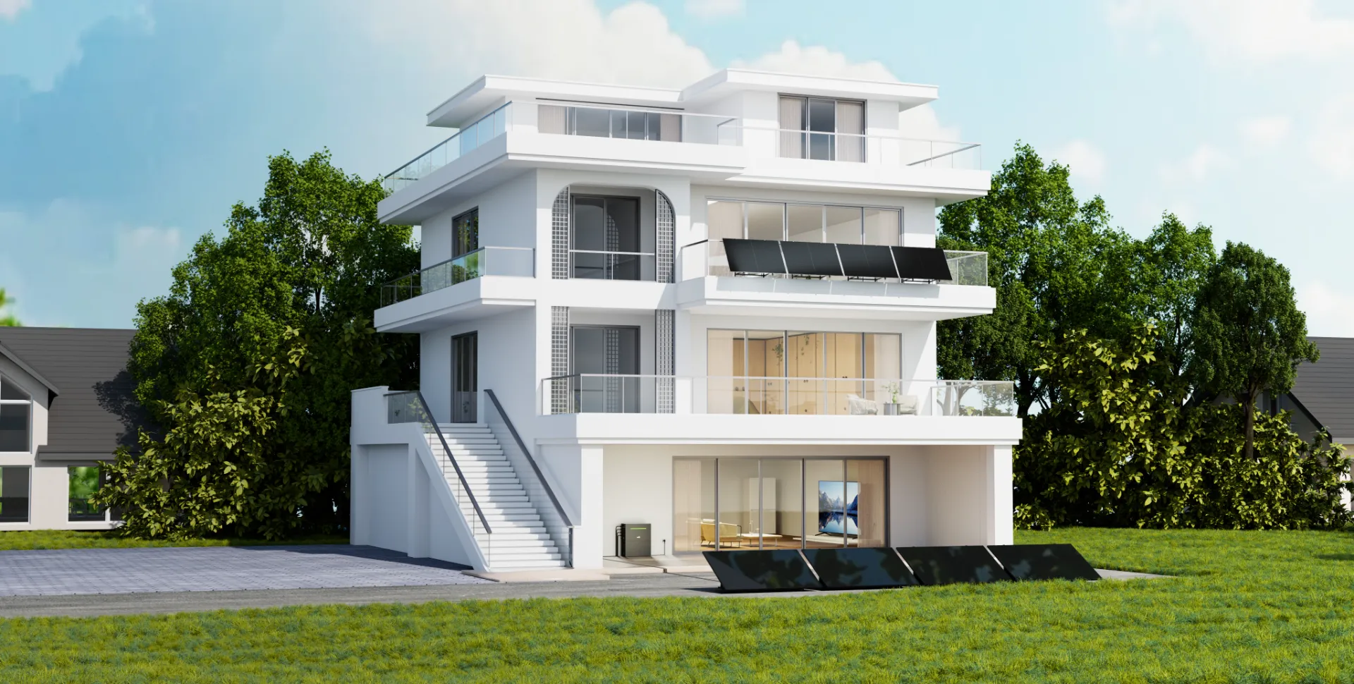 Scalable Home Solar Storage Installation