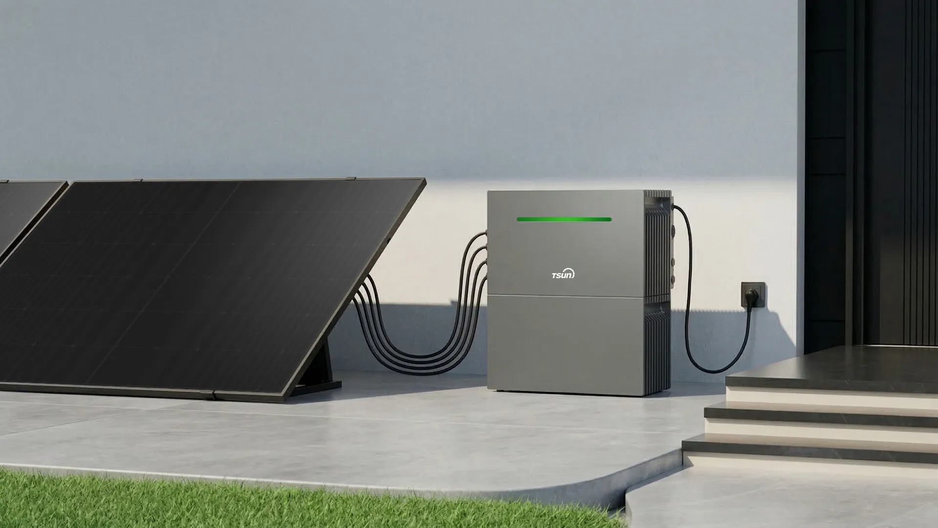 Urban Balcony Solar Storage Setup