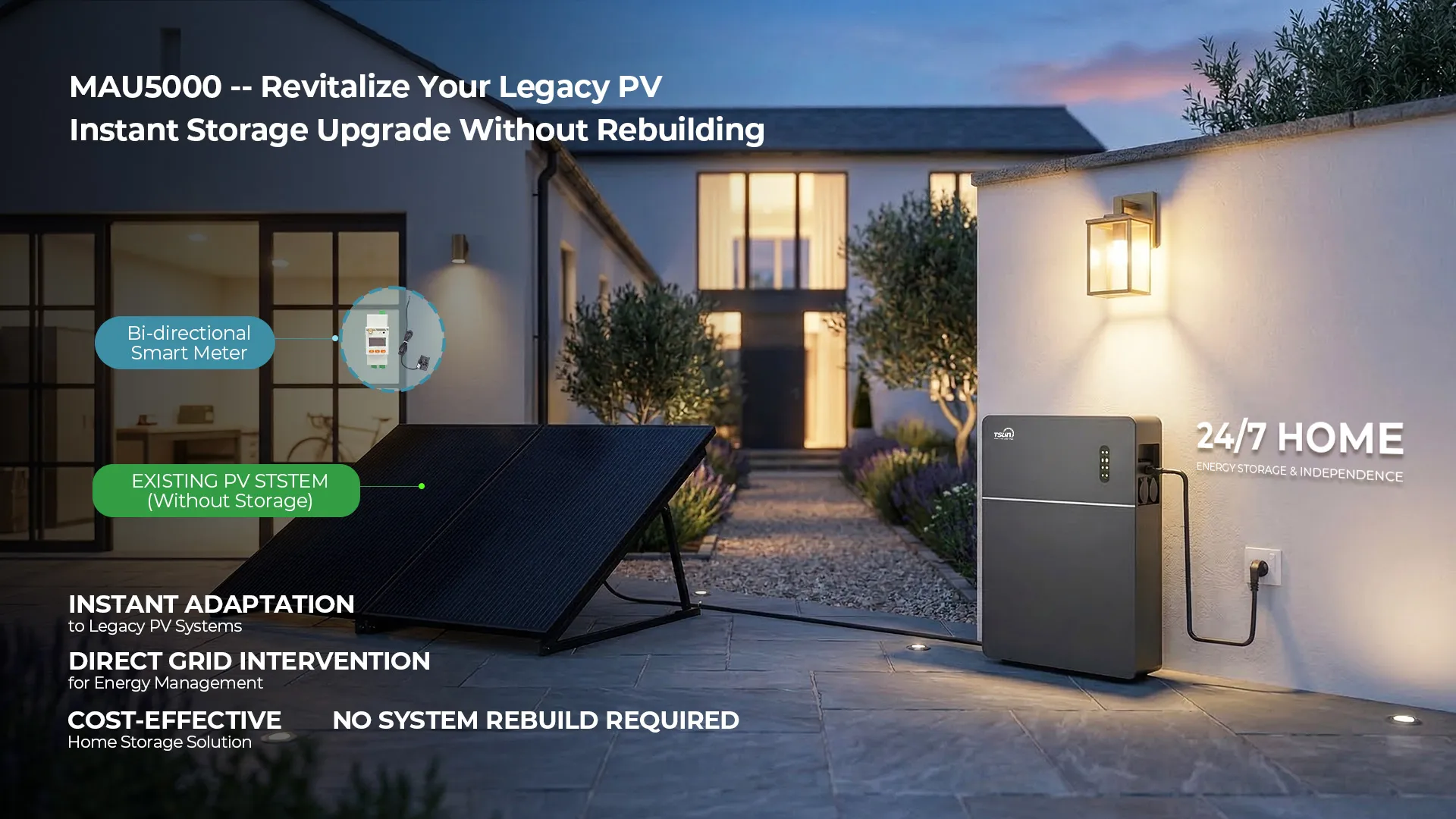 Power Your Home at Night with Solar Battery Backup System