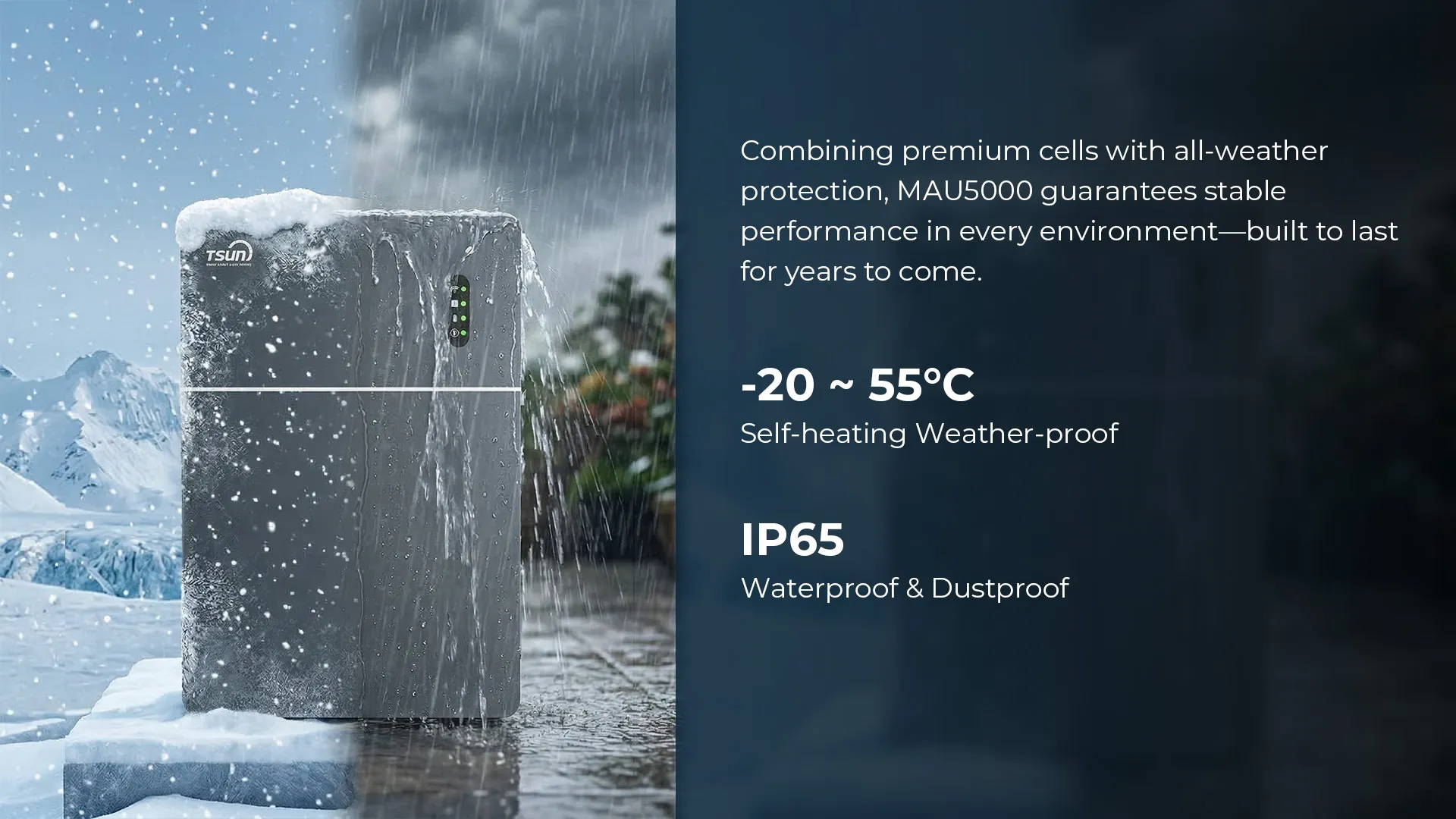IP65 Weatherproof Outdoor Solar Battery Storage System Environment Test