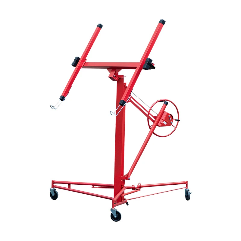 Easy-to-Use Manual Jack Lifter Construction Tools Drywall Hoist Lift Rolling Panel Drywall Rolling Lifter Panel
