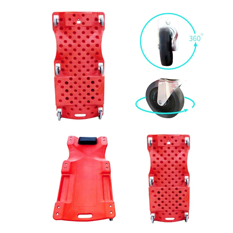 40 Inch 6 Wheel Plastic Workshop Garage Mechanics Tool Creeper Trolley Car Automotive Repair Mechanics Creeper