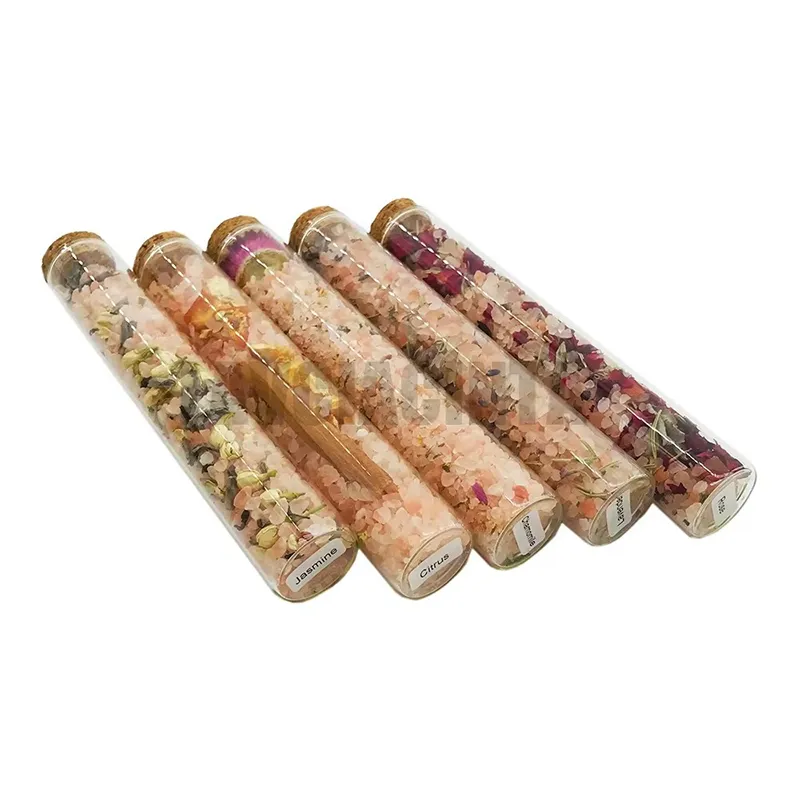 100% Natural Aromatherapy Herbal Bath Salts Tube Favors Spa Gift Set As Mother's Day Valentine's Day Man Women Gift Gift