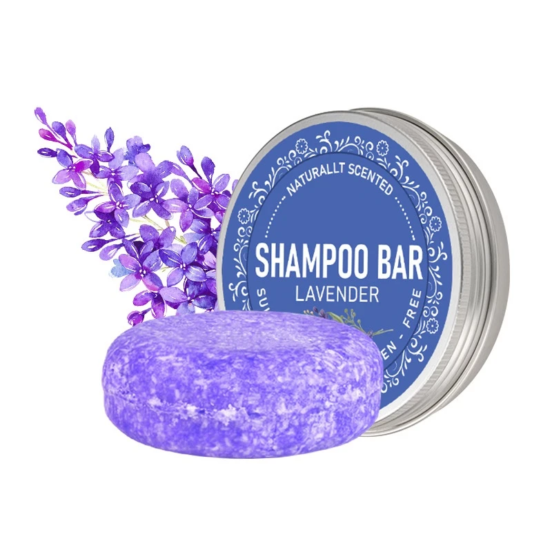 Tin Box Hair Darkening Solid Shampoo Bar Soap