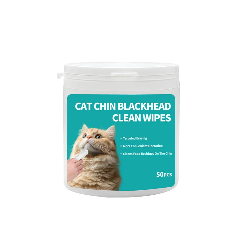 Black Chin Removal for Cats Pet Finger Cleaning Wet Wipes