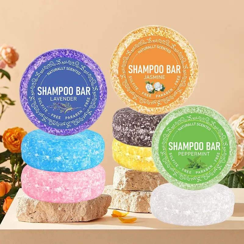 Tin Box Hair Darkening Solid Shampoo Bar Soap