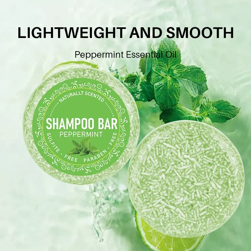 Tin Box Hair Darkening Solid Shampoo Bar Soap