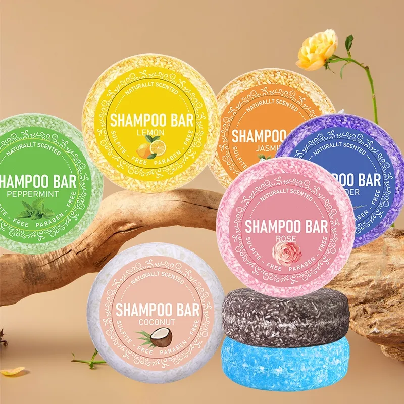 Tin Box Hair Darkening Solid Shampoo Bar Soap