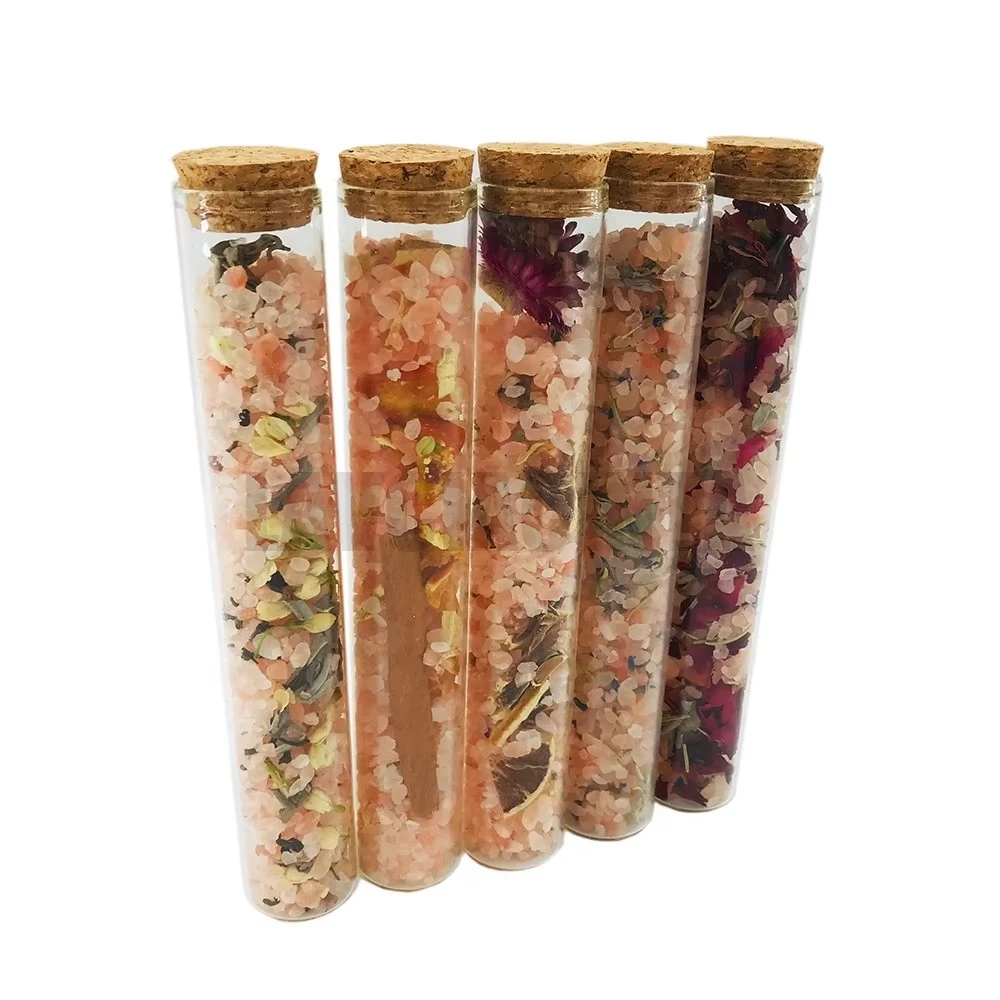 100% Natural Aromatherapy Herbal Bath Salts Tube Favors Spa Gift Set As Mother's Day Valentine's Day Man Women Gift Gift