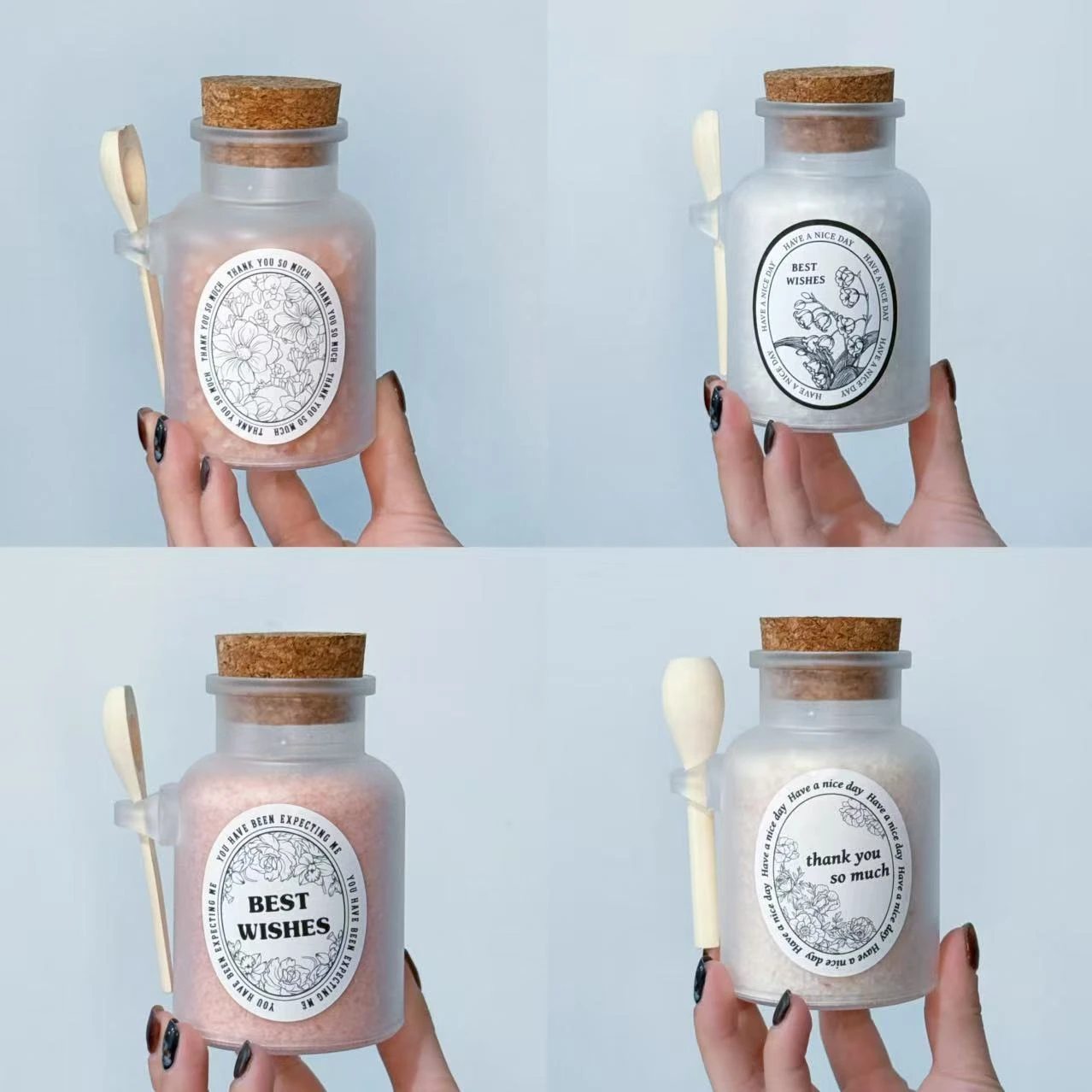 Premium Customizable Bath Salt - 350g (Dead Sea & Himalayan Pink Salts with Variety of Scents)