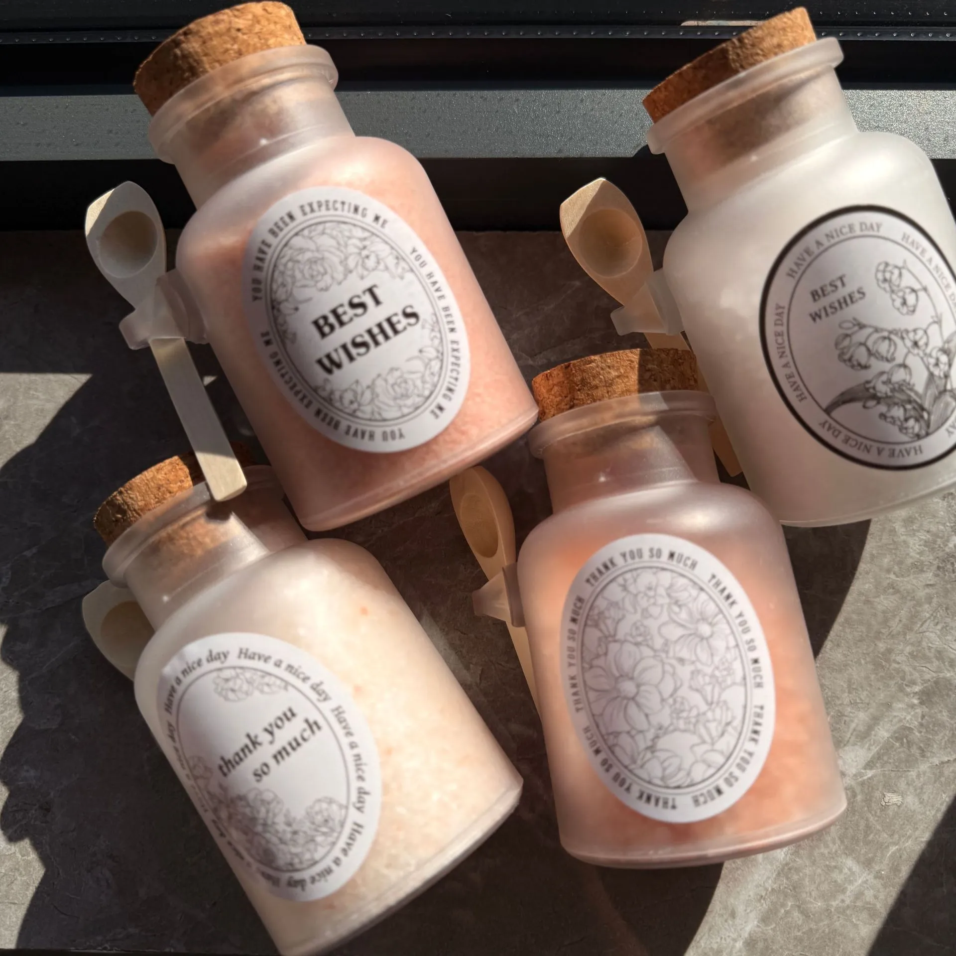 Premium Customizable Bath Salt - 350g (Dead Sea & Himalayan Pink Salts with Variety of Scents)