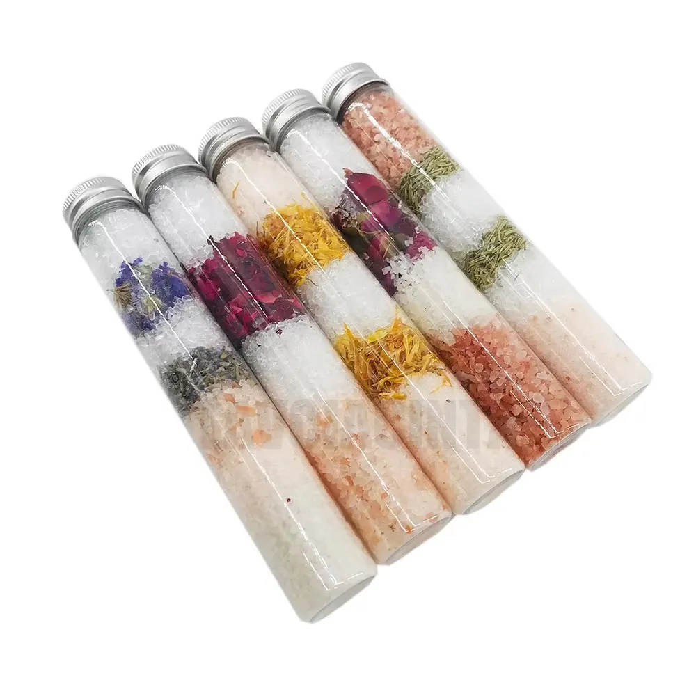 100% Natural Aromatherapy Organic Herbal Bath Salts Gift Set with Essential Oil for Mother's Day Christmas Valentine