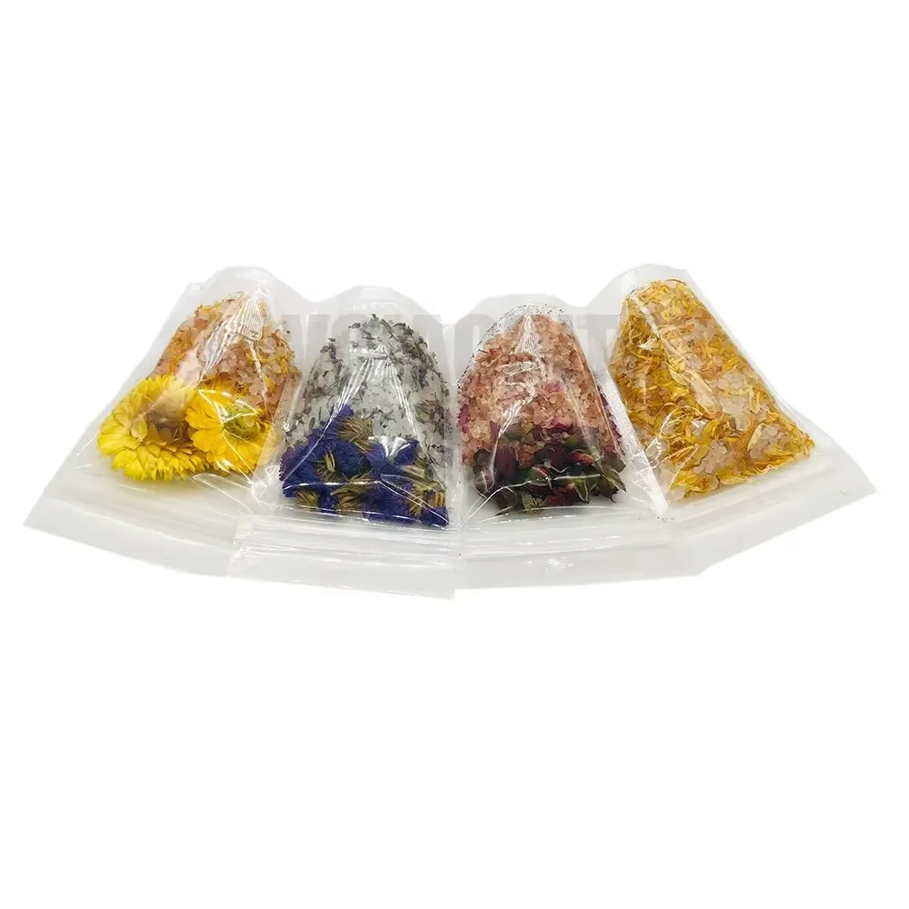Organic Luxury Botanical Bath Salt with Real Dried Flowers - Ideal Premium Gift for Clients & Employees