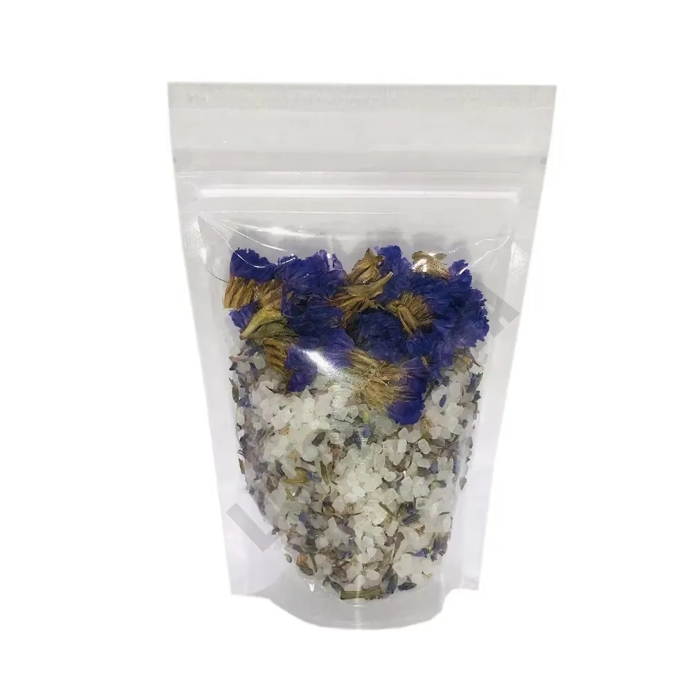 Organic Luxury Botanical Bath Salt with Real Dried Flowers - Ideal Premium Gift for Clients & Employees
