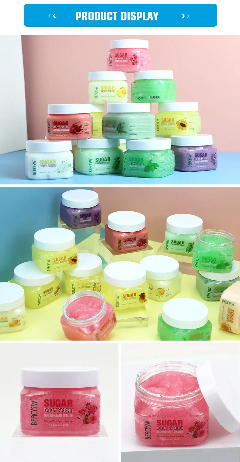 Private Label Brown Sugar Tumeric Coffee Himalayan Salt Charcoal Coconut Bodyscrub Set Face Exfoliating Whitening Body Scrub