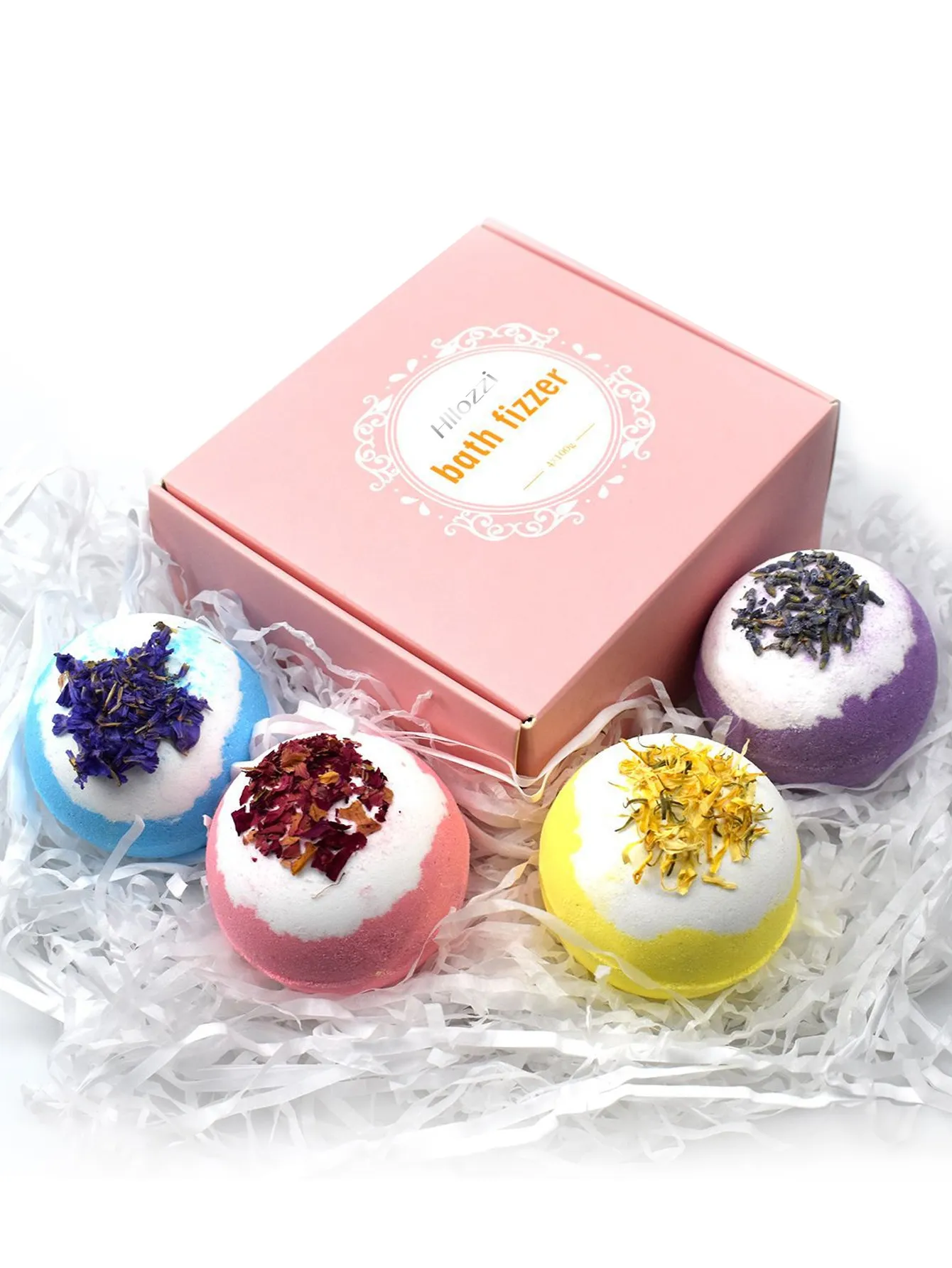 Flower Bath Bombs Factory Wholesale Rose Lavender Dried Flowers Petals Bath Bombs