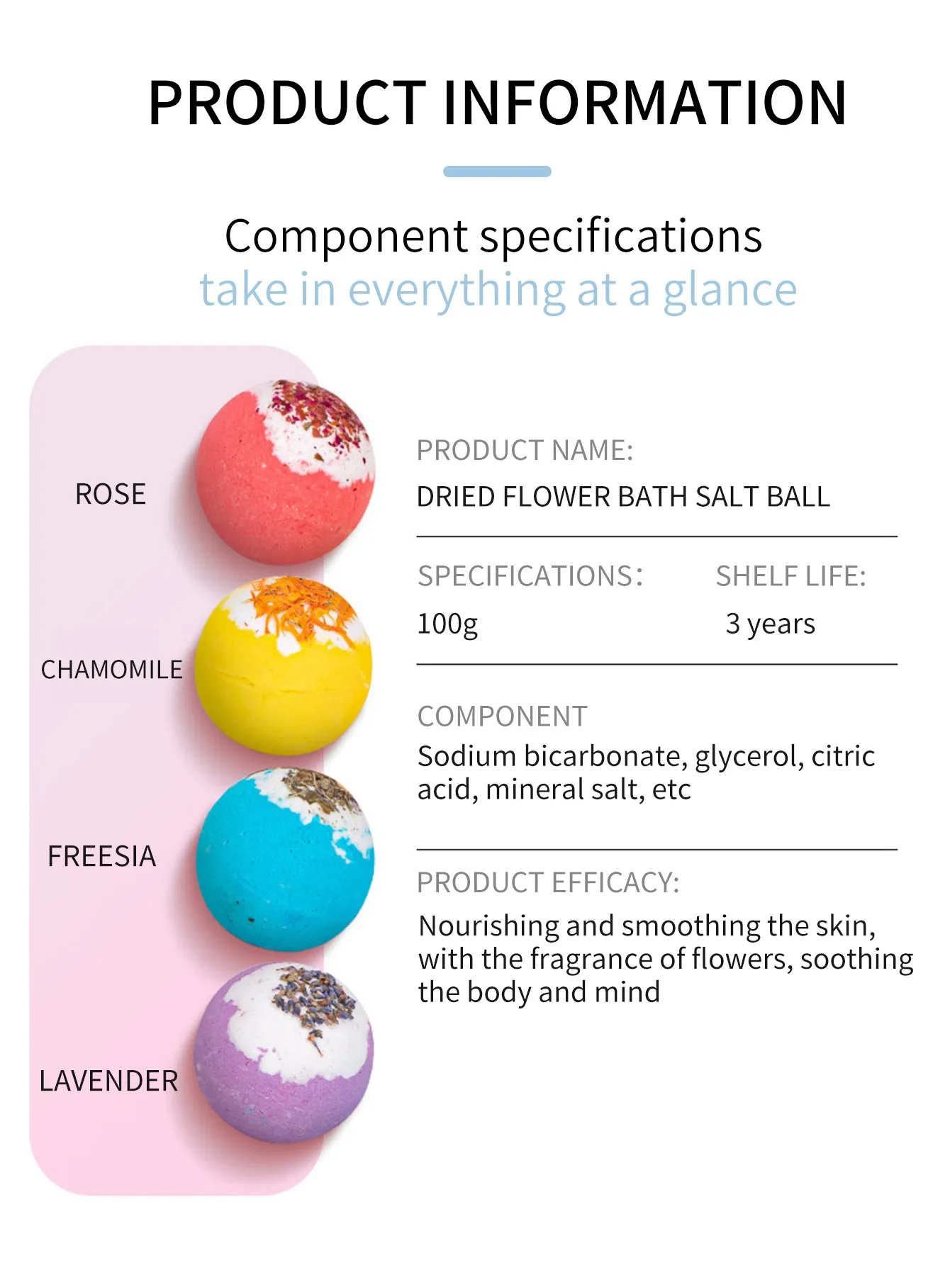 Flower Bath Bombs Factory Wholesale Rose Lavender Dried Flowers Petals Bath Bombs