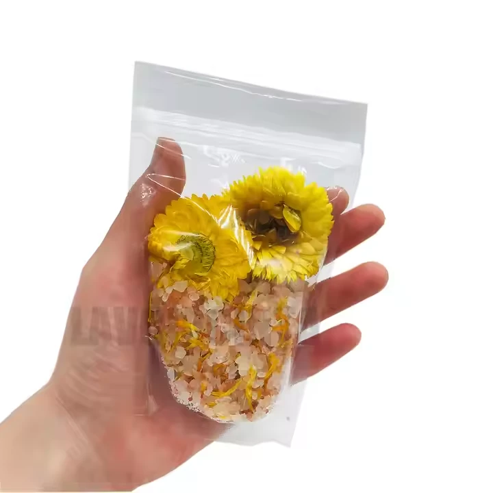 Private Label Vegan Exfoliating Bath Crystals Dried Flower Bath Salt for Relaxing salon SPA