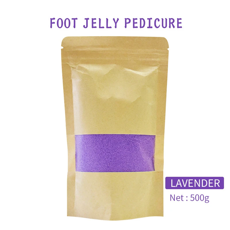 Exfoliating Crystal Jelly Foot Spa Pedicure Jelly Pedicure Foot Rest Massage