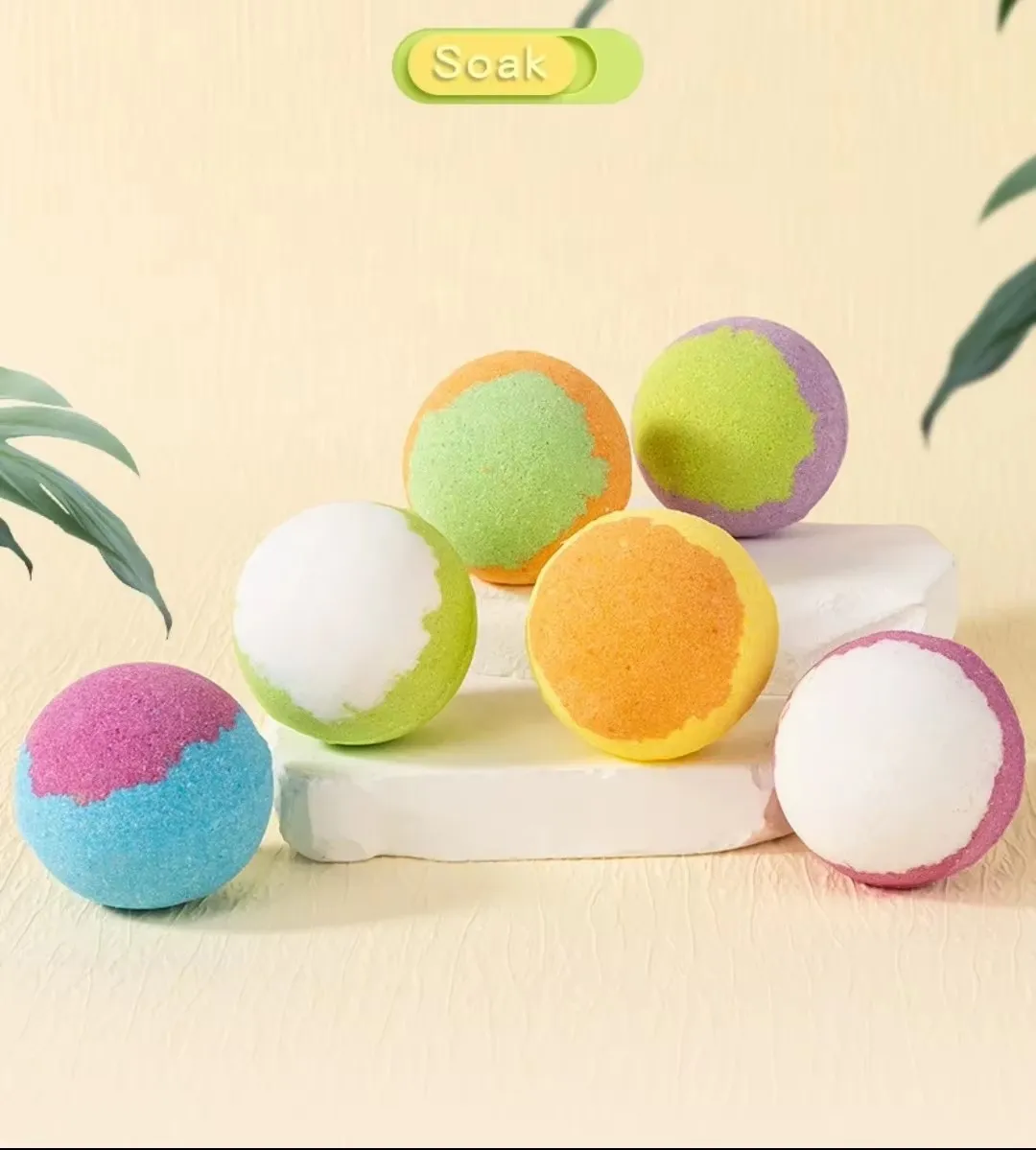 100% Natural Organic  Bath Bomb for Manicure Pedicure Mini Bubble Salt Fizzier Ball SPA Shower for Salon and Home Pedicure SPA