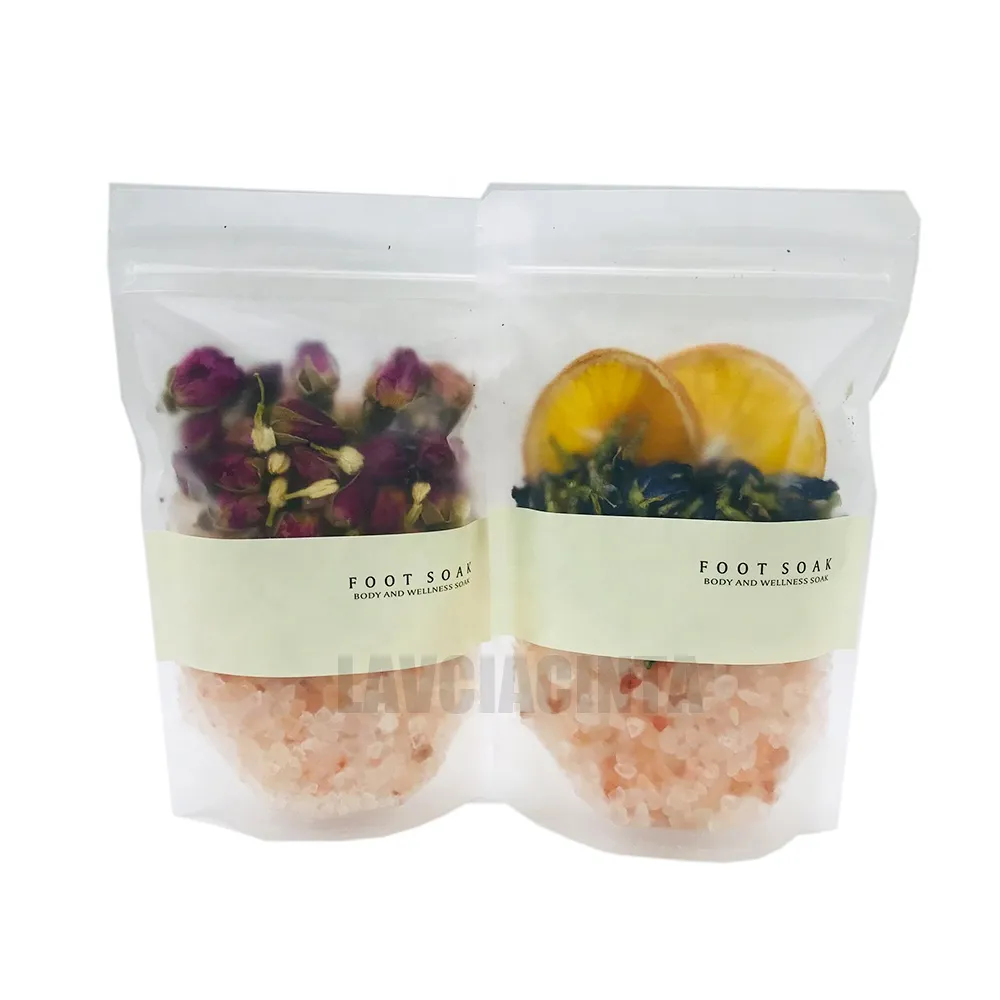 Luxury Packaging Body Bath Salts|Organic Mineral w/Flowers