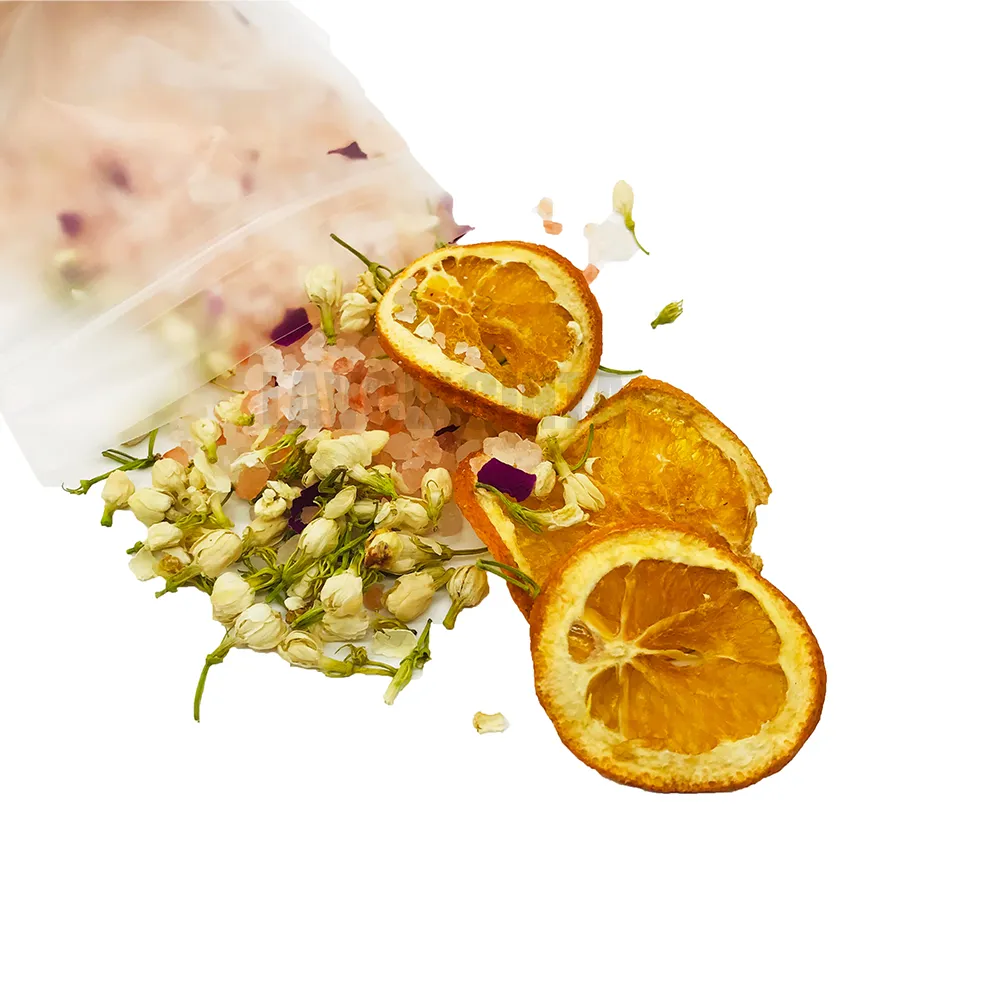 Luxury Packaging Body Bath Salts|Organic Mineral w/Flowers