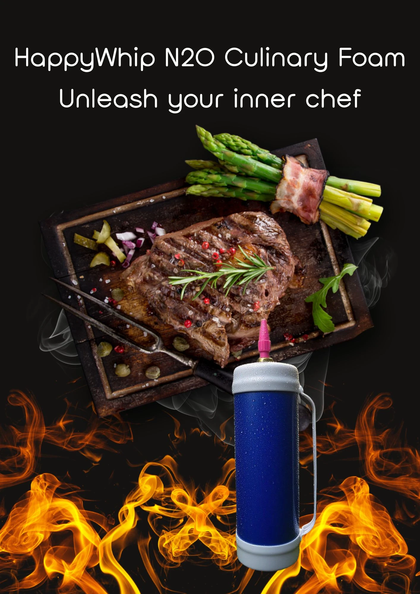 Your Secret to Next-Level Steak: Happywhip N2O Culinary Foam