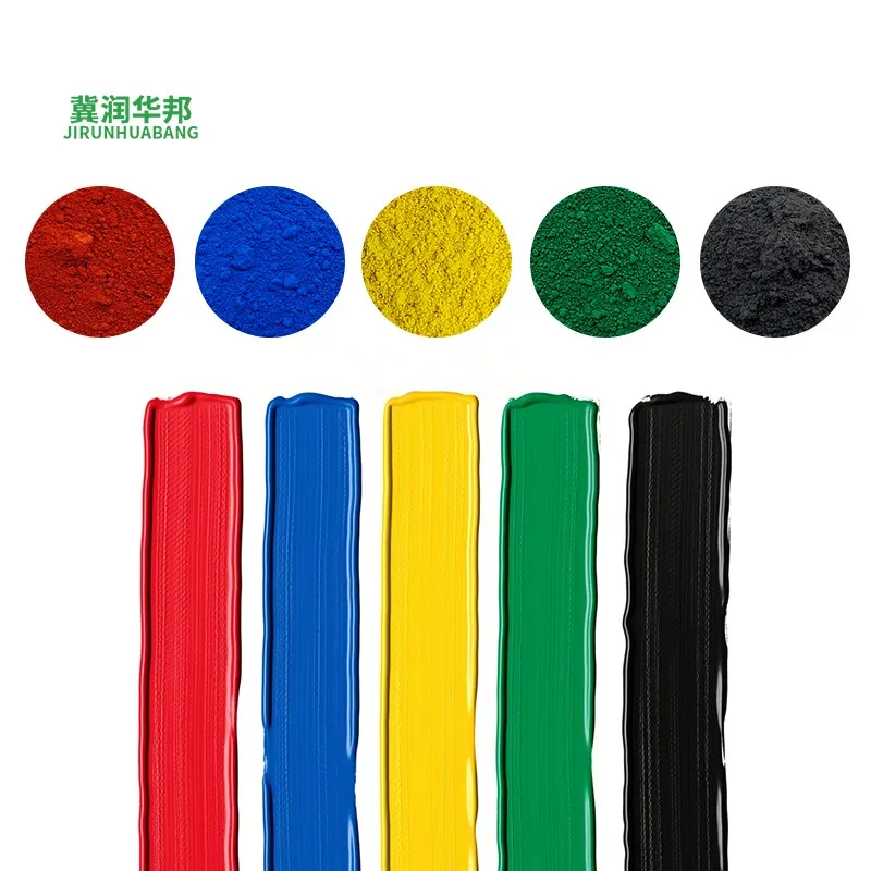 Multicolor iron oxide pigments for fire-resistant coatings ceramic glazes printing inks decorative plaster offer heat resistance color consistency tinting power dispersion