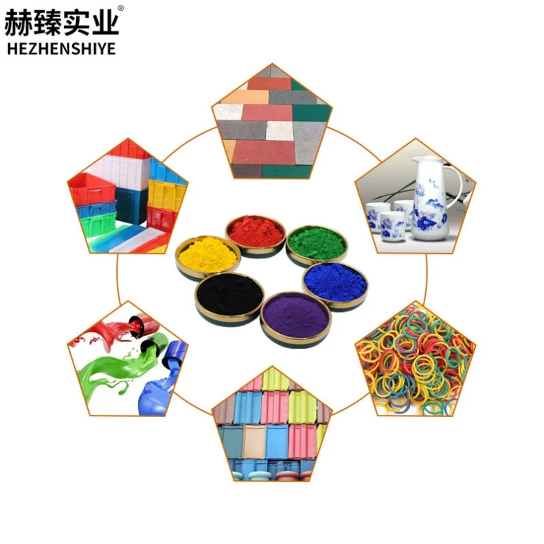 Multicolor iron oxide pigments for fire-resistant coatings ceramic glazes printing inks decorative plaster offer heat resistance color consistency tinting power dispersion