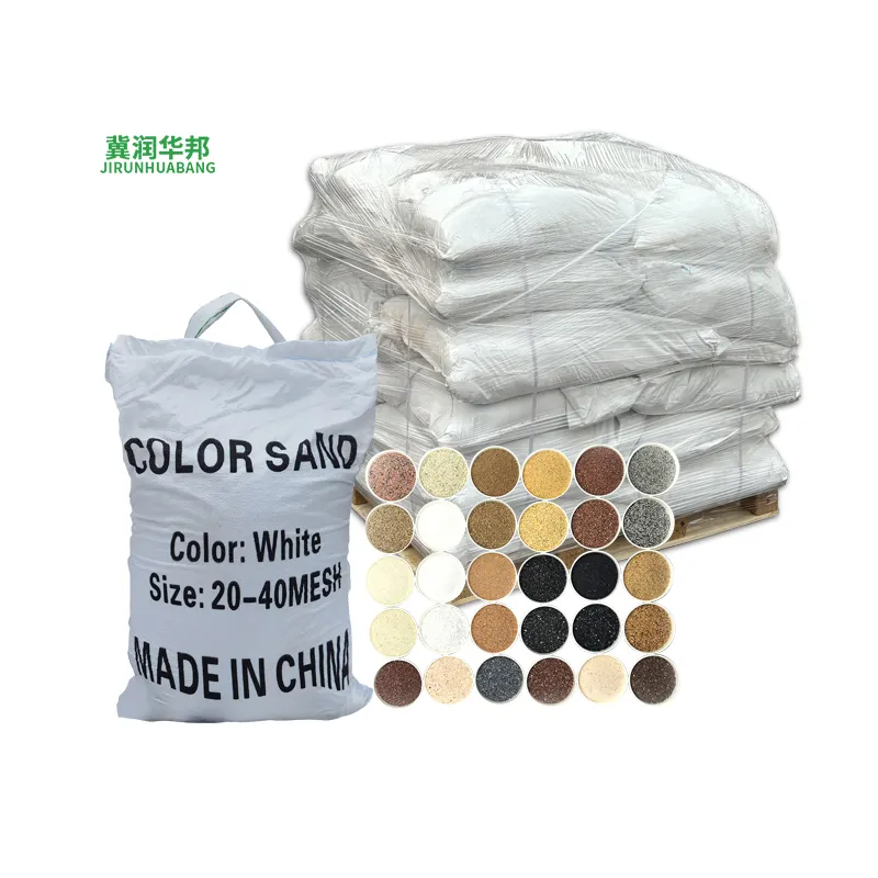 Runhuabang Ceramite 30-40 Mesh True Stone Paint Dyed Calciner Sand