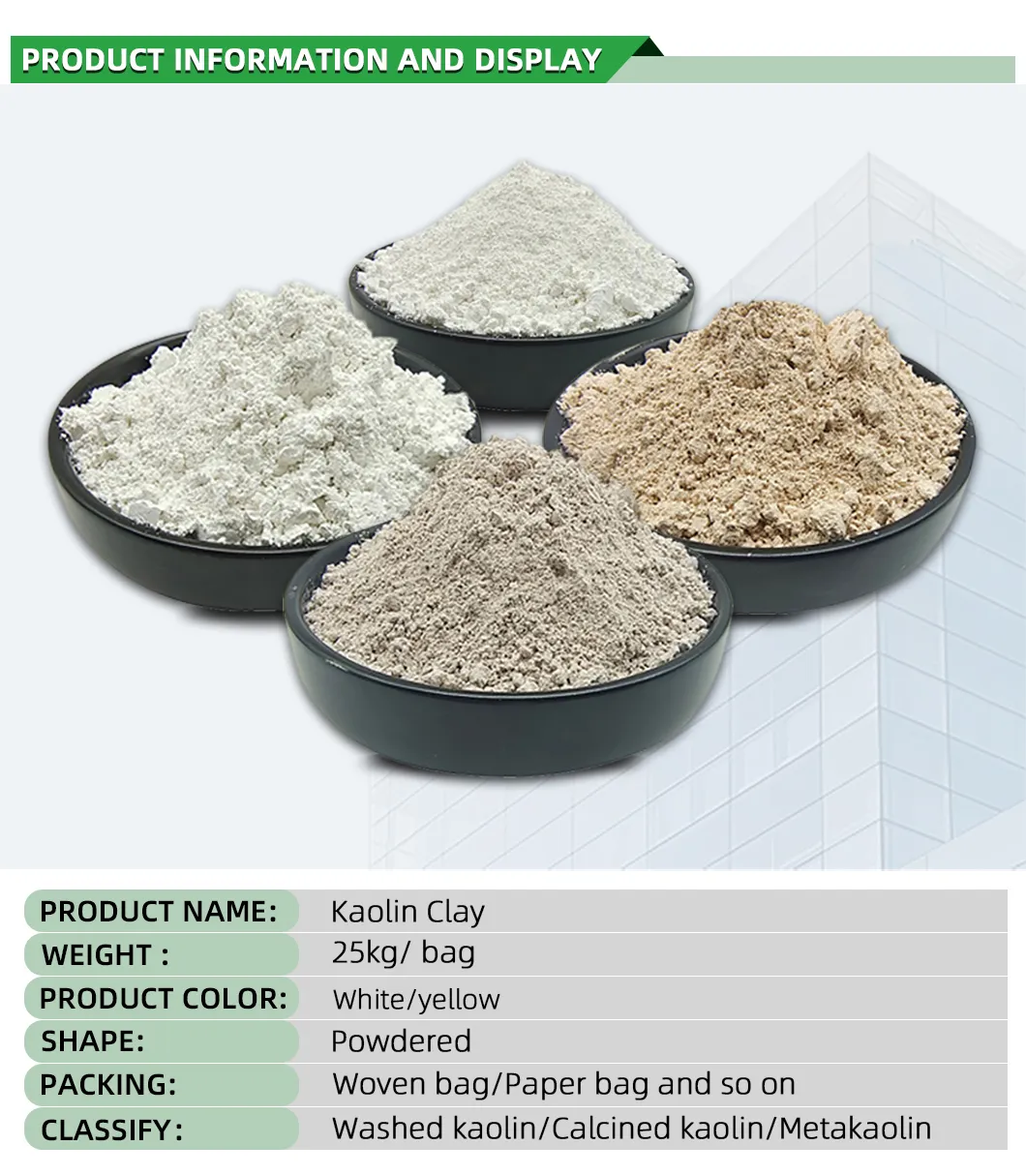 kaolin clay for sale