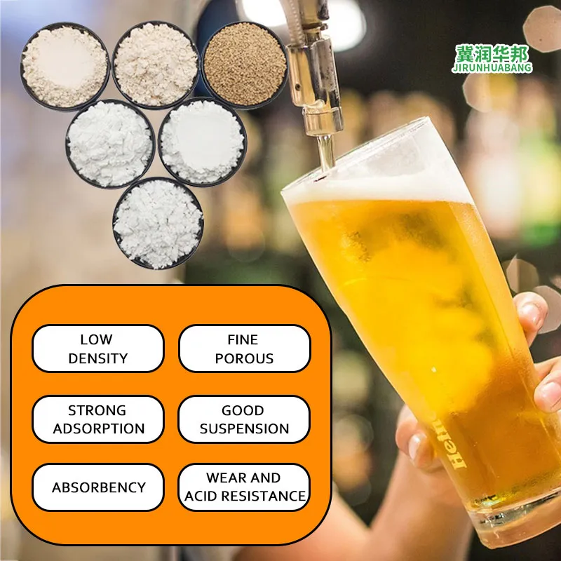 Runhuabang Food-Grade Calcinated DE Powder, 325 Mesh