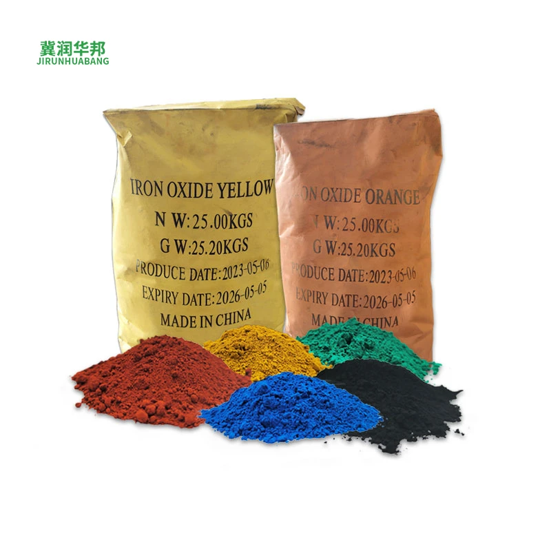 Runhuabang Matte Plastic Iron Oxide Pigment Black Green Red Yellow For Concrete Bricks Cement Wall Paint Ferric Oxide Powder