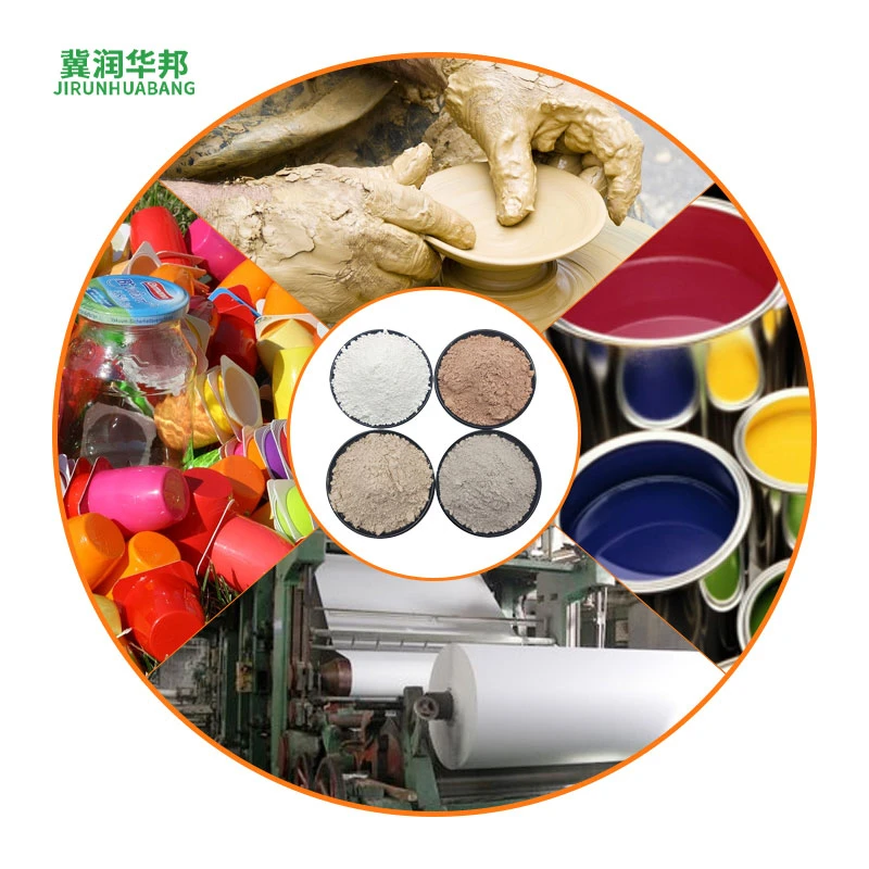 Runhuabang Highly dispersed kaolin powder is good for dispersing agricultural fertilizer using ultrafine white clay silt clay to calcinate kaolin powder