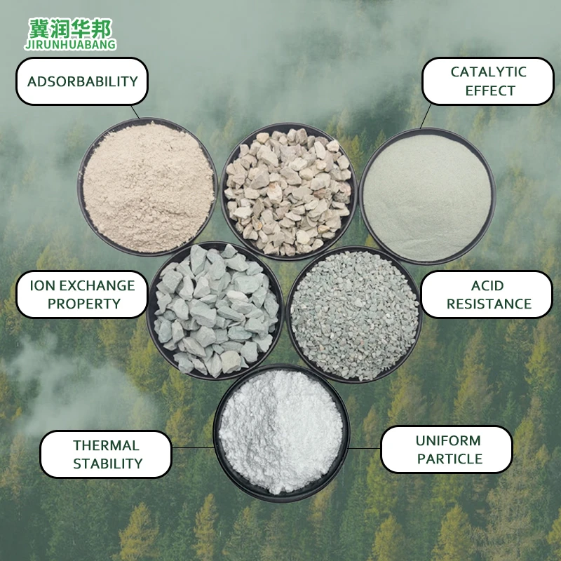 Runhuabang Supply of zeolite powder aquaculture feed grade zeolite powder ammonia nitrogen removal zeolite particle zeolite filter