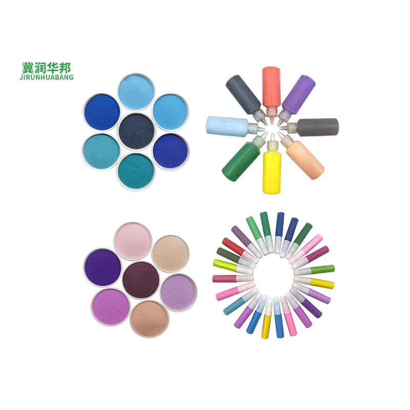 Runhuabang manufacturers offer natural and artificial multi colored sand