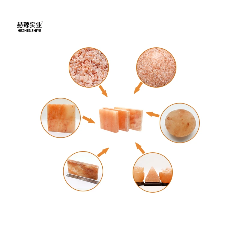 Hezhen himalayan salt bricks earthy mineral decor elements shaping emotional healing spaces with soft glow and tactile textures for residences boutique spas and intimate commercial venues